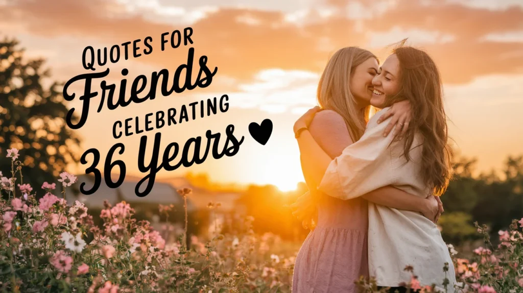 Quotes for Friends Celebrating 36 Years