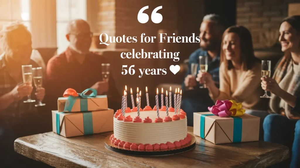 Quotes for Friends Celebrating 56 Years 