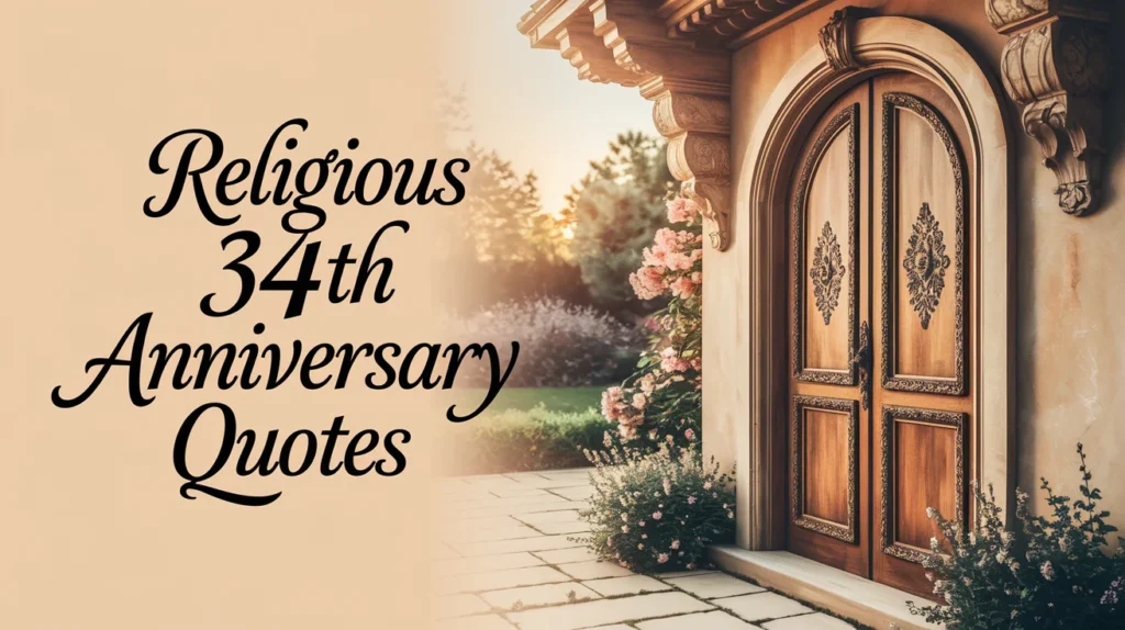 Religious 34th Anniversary Quotes