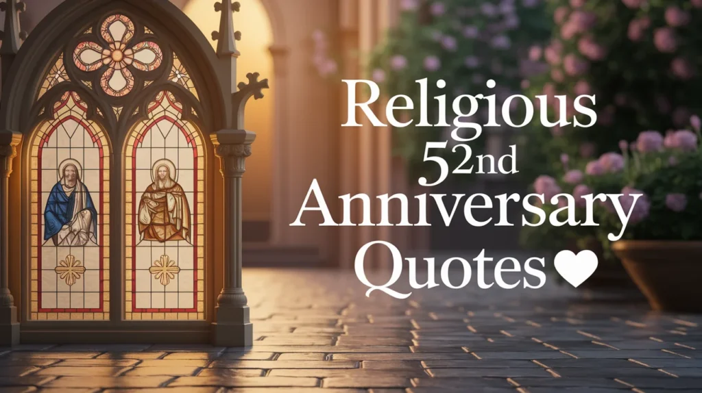 Religious 52nd Anniversary Quotes 