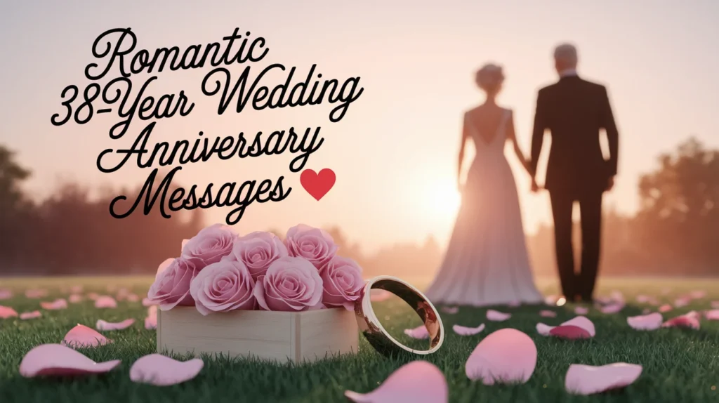 Romantic 38-Year Wedding Anniversary Messages