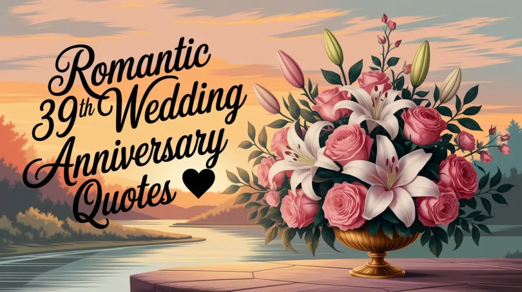 Romantic 39th Wedding Anniversary Quote