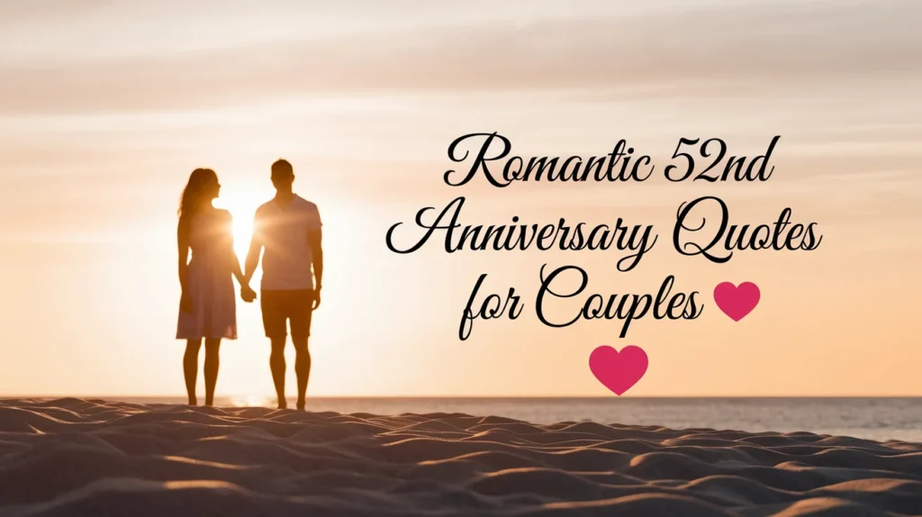 Romantic 52nd Anniversary Quotes for Couples 