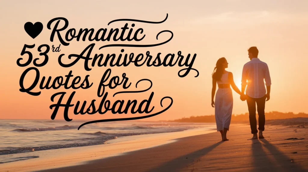 Romantic 53rd Anniversary Quotes for Husband