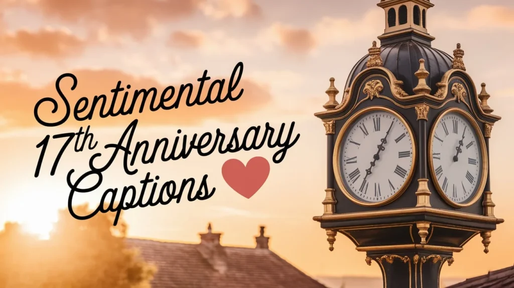 Sentimental 17th Anniversary Captions