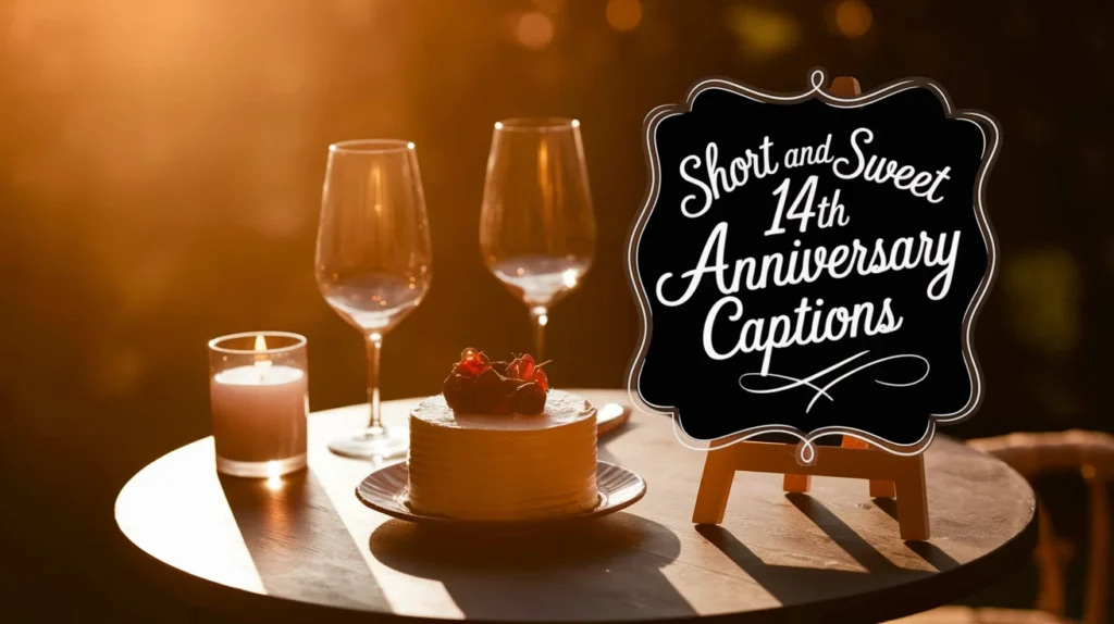 Short and Sweet 14th Anniversary Captions