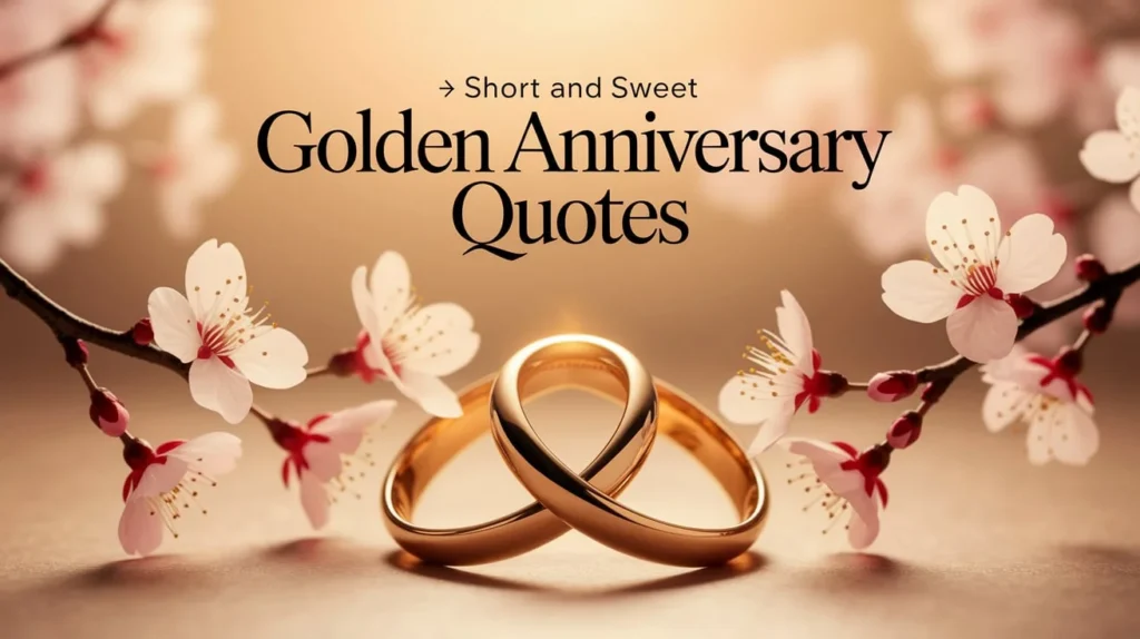 Short and Sweet Golden Anniversary Quotes