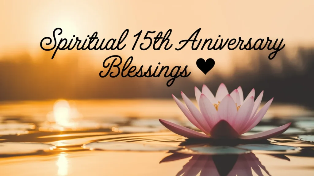 Spiritual 15th Anniversary Blessings