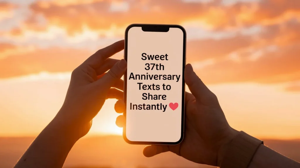 Sweet 37th Anniversary Texts to Share Instantly