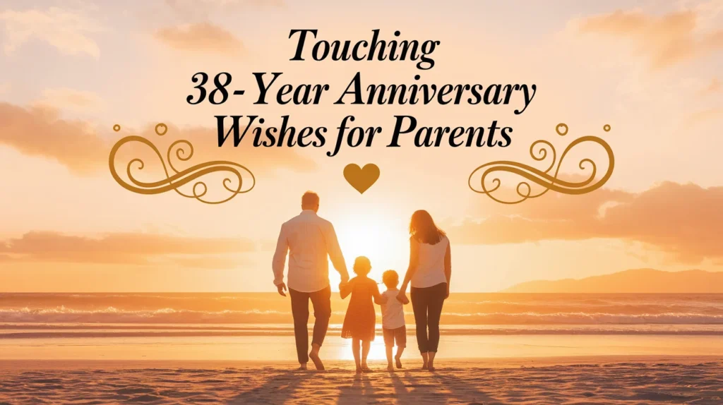 Touching 38-Year Anniversary Wishes for Parents