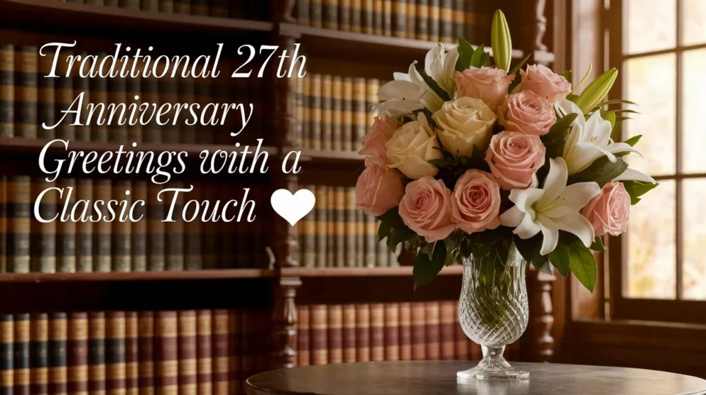 Traditional 27th Anniversary Greetings with a Classic Touch