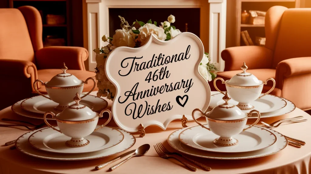Traditional 46th Anniversary Wishes 