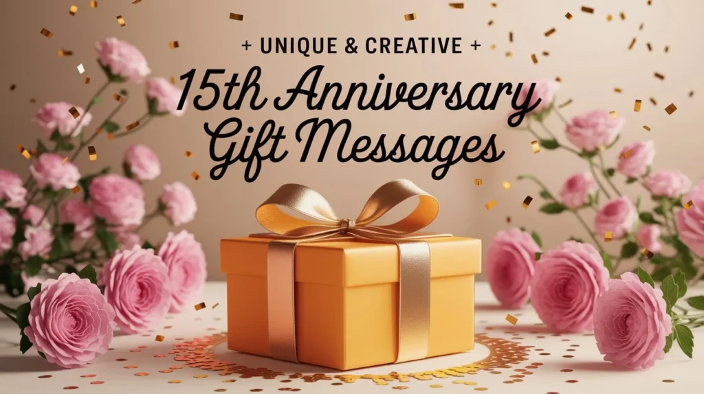 Unique & Creative 15th Anniversary Gift Messages