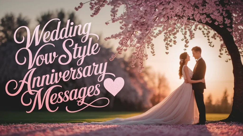 Wedding Vow Style Anniversary Messages