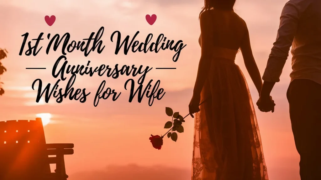 1st Month Wedding Anniversary Wishes for Wife