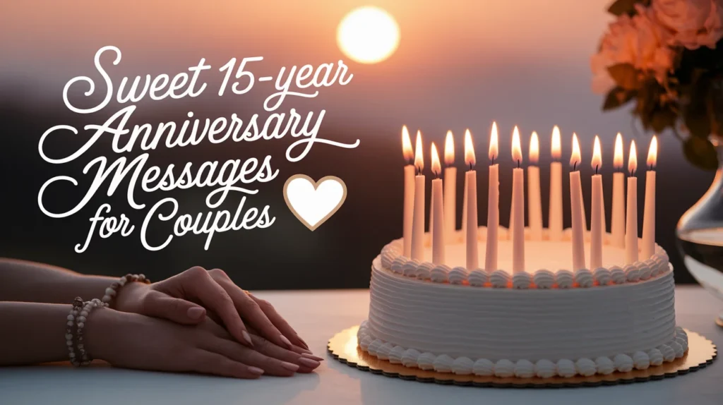 Sweet 15-Year Anniversary Messages for Couples