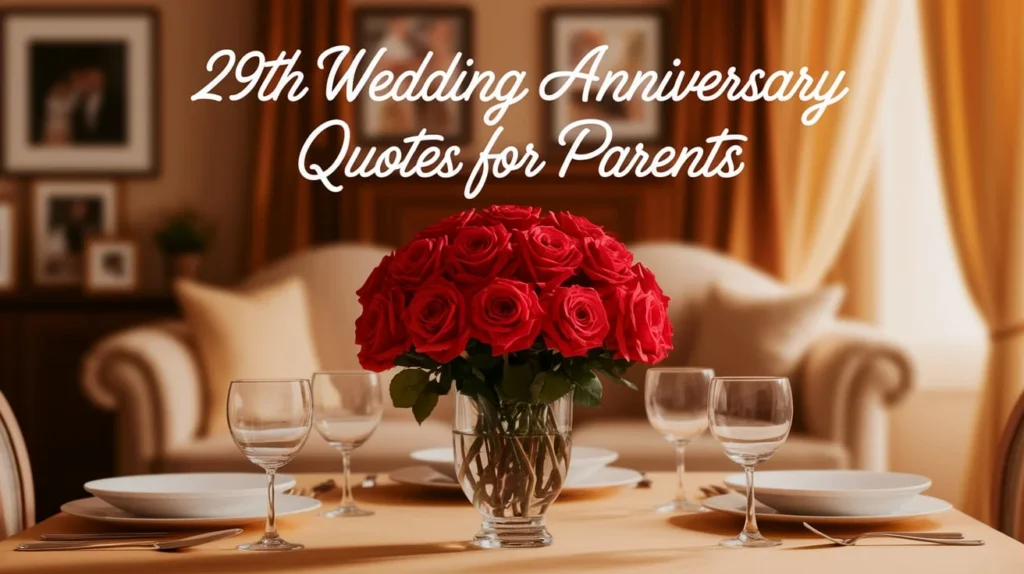 29th Wedding Anniversary Quotes for Parents