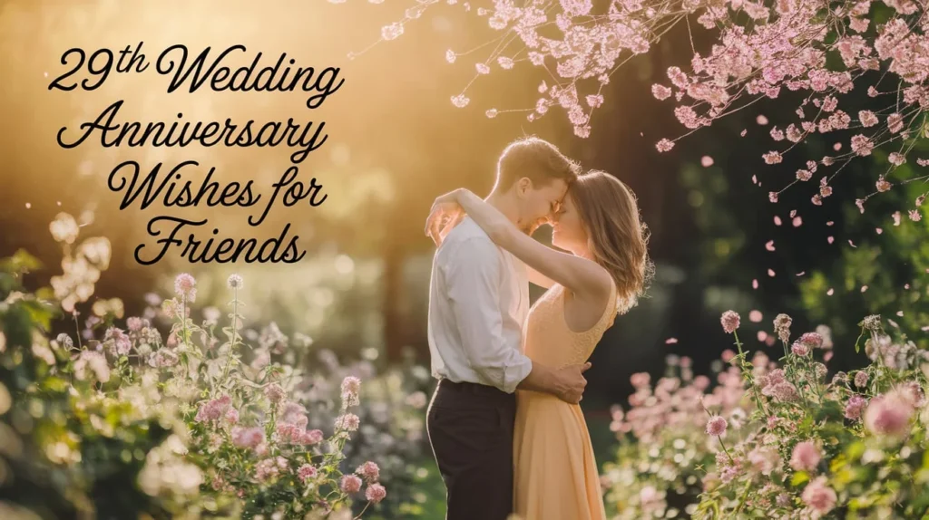 29th Wedding Anniversary Wishes for Friends