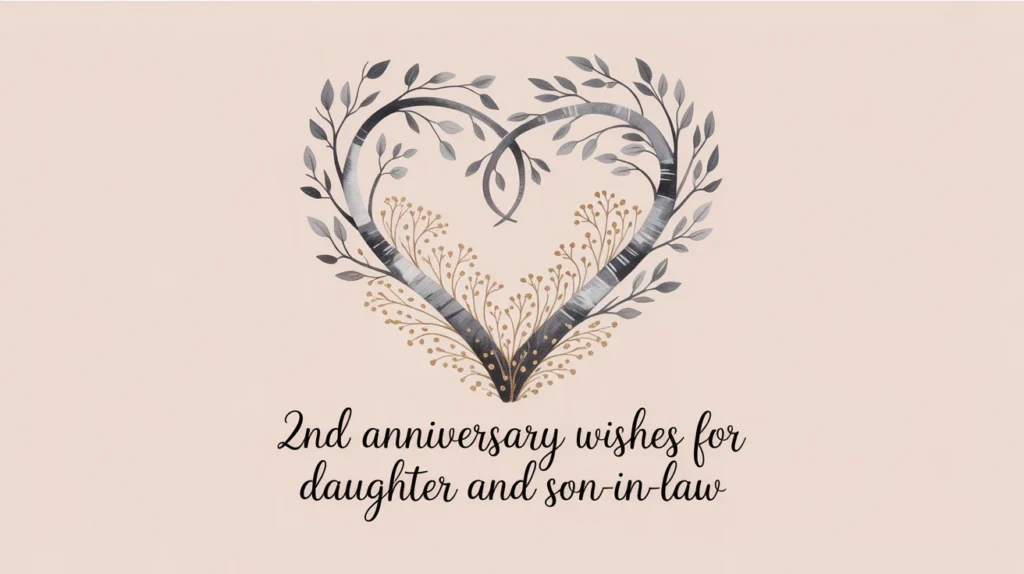 2nd Anniversary Wishes for Daughter and Son-in-Law
