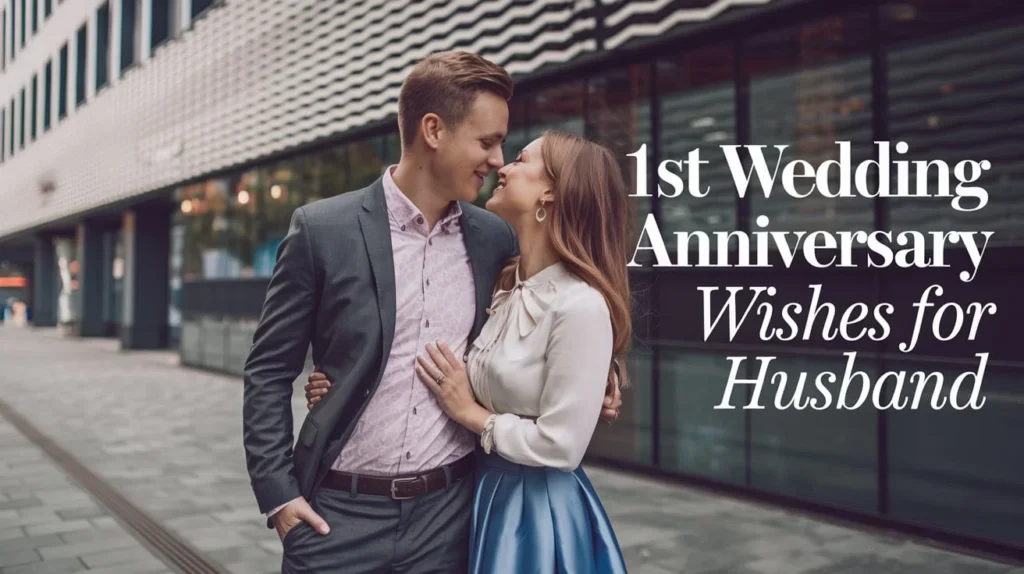 1st Wedding Anniversary Wishes for Husband