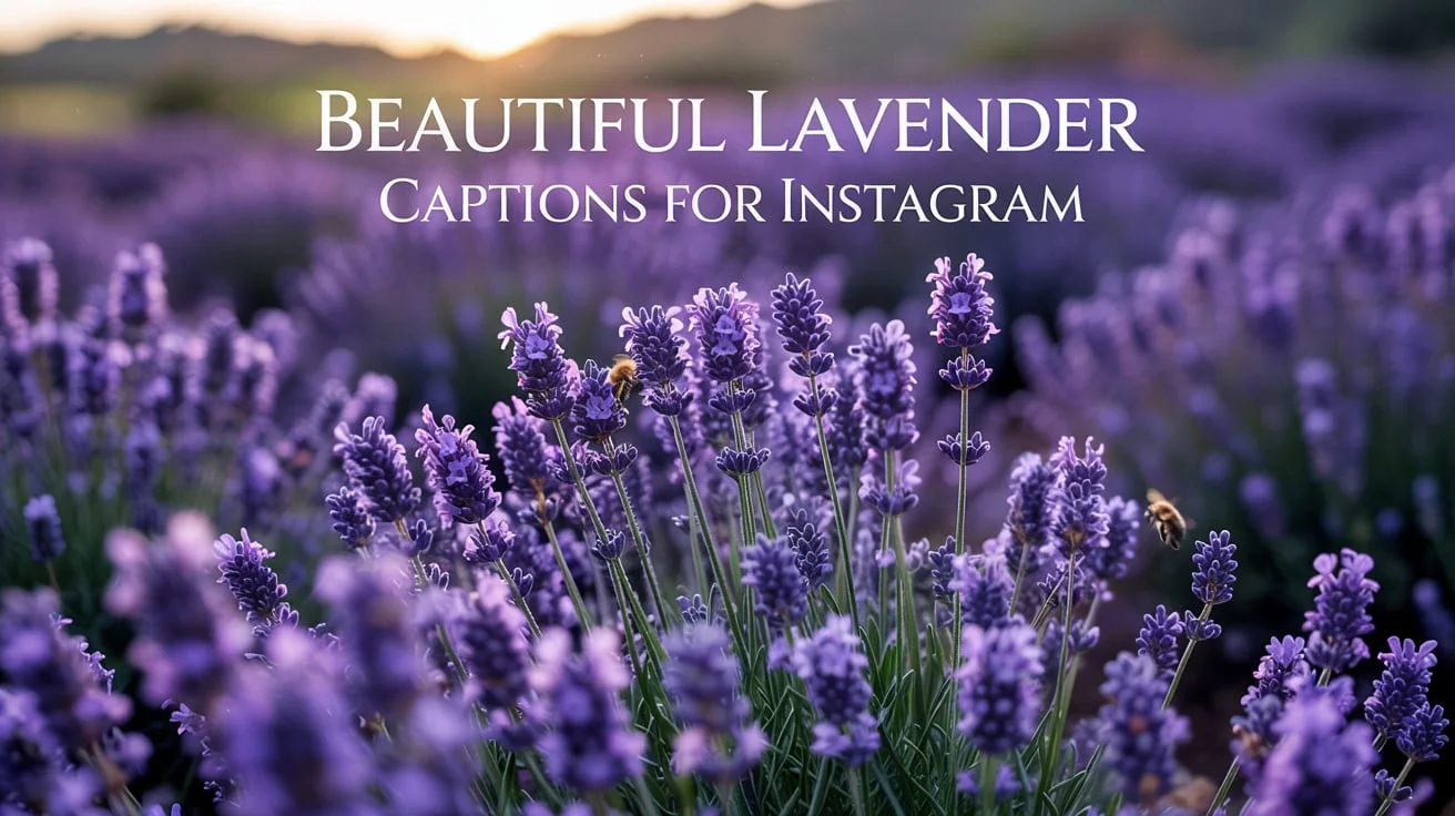 Beautiful Lavender Captions for Instagram