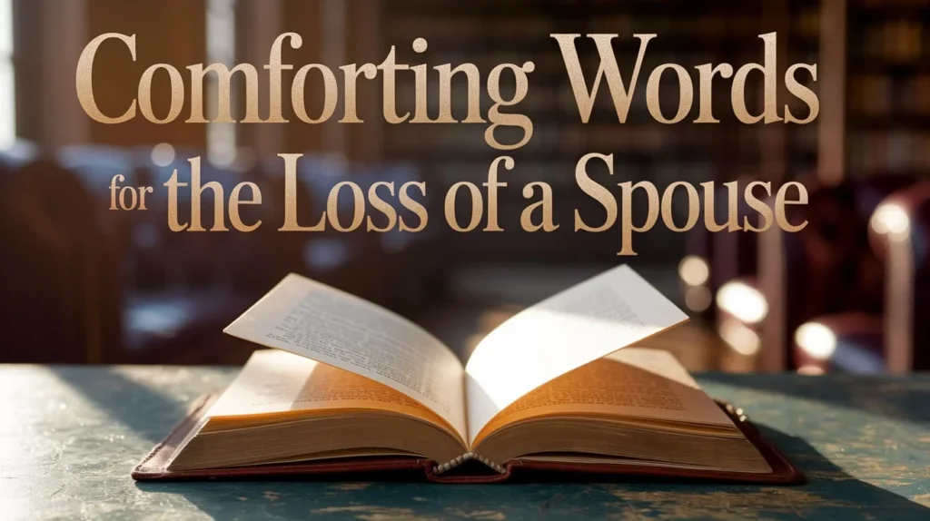 Comforting Words for the Loss of a Spouse