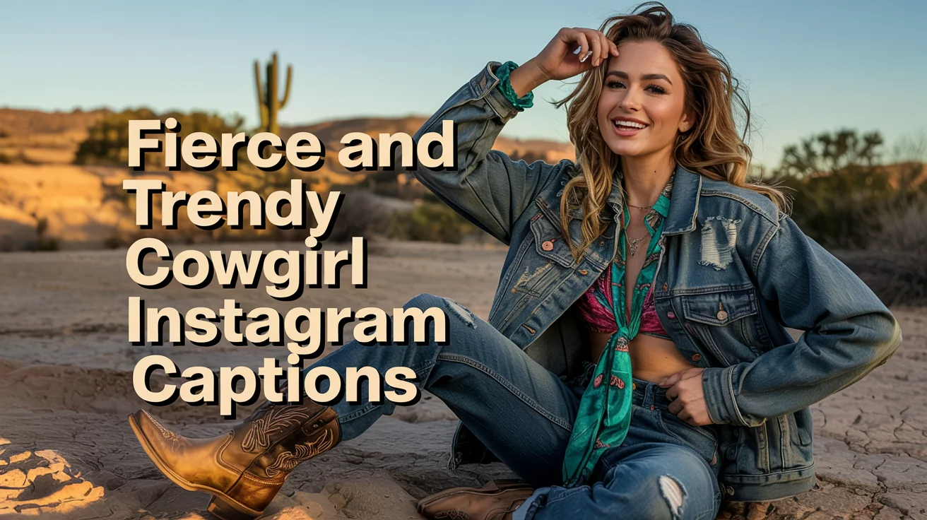 Fierce and Trendy Cowgirl Instagram Captions
