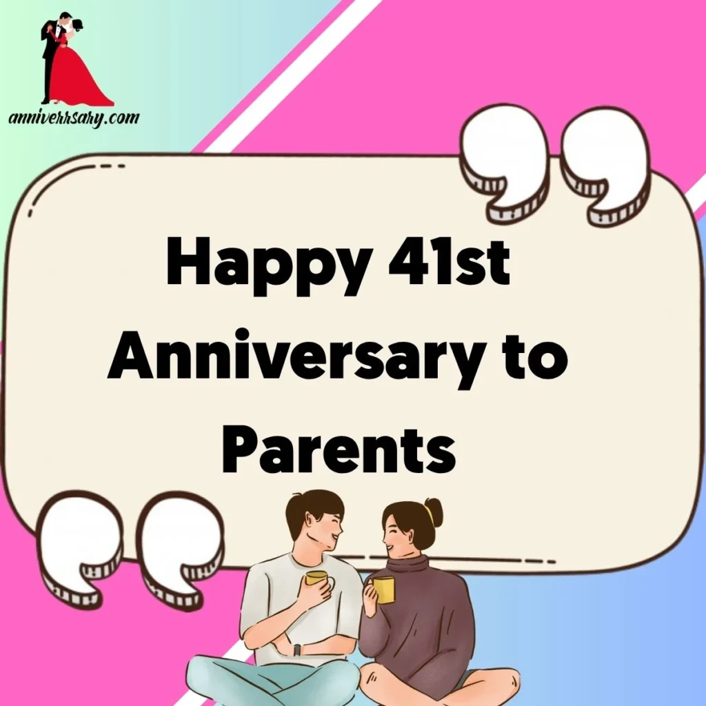 Happy 41st Anniversary to Parents