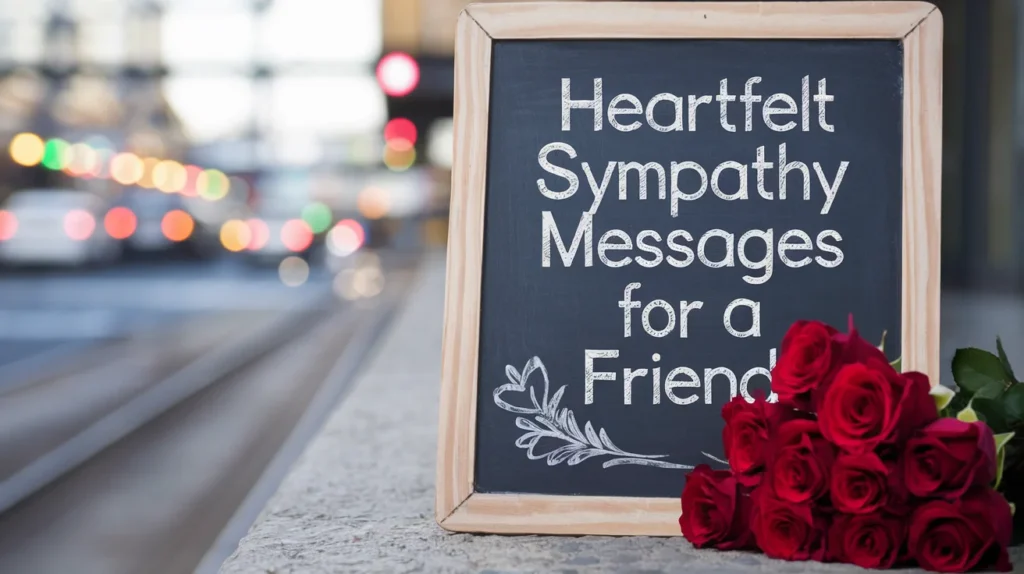 Heartfelt Sympathy Messages for a Friend
