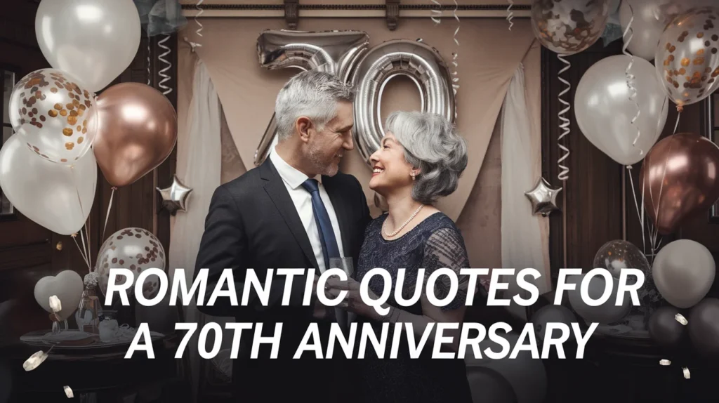 Romantic Quotes for a 70th Anniversary