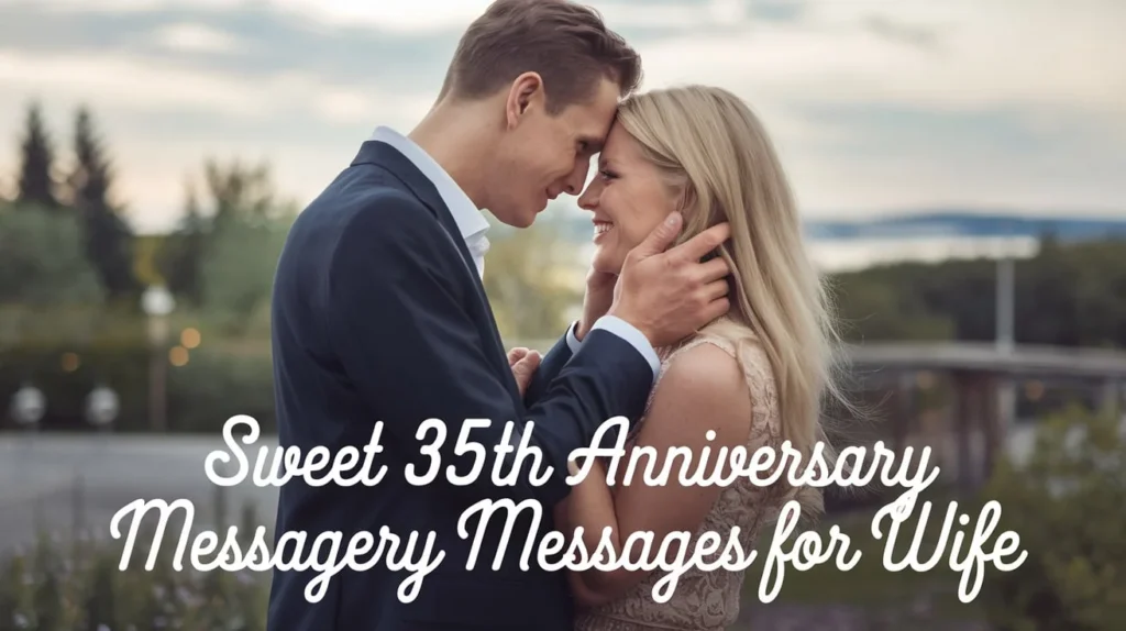 Sweet 35th Anniversary Messages for Wife