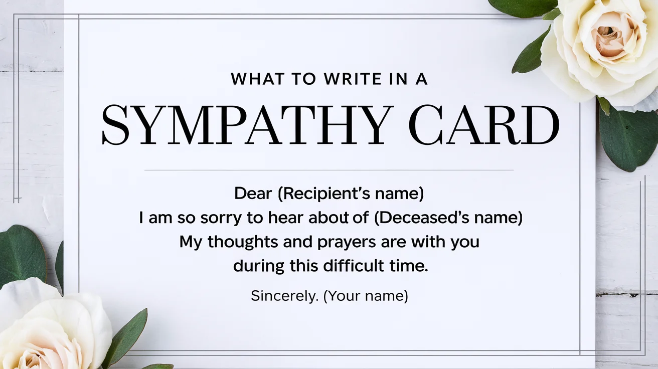 What to Write in a Sympathy Card